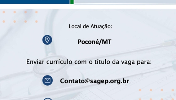 Faça parte da nossa equipe (Poconé-MT)