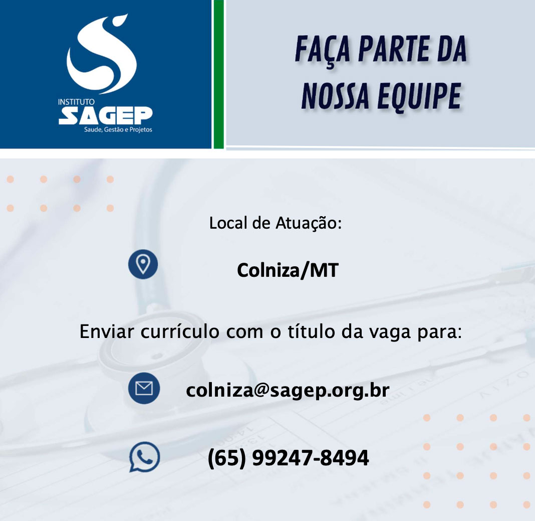 Faça parte da nossa equipe (Colniza-MT - Termo de Colaboração Nº 001/2025)